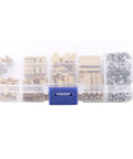 Brass M3 Standoffs And Fasteners Kit: 200 Pcs Of Threaded Spacers, Screws, Nuts For Electronics, 3D Printing, And DIY Projects, Damp-Proof And Tarnish-Resistant Finish For Secure, No-Fuss, Easy Assembly And Durable Builds., brass M3 standoffs and screws in storage box