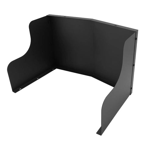 Heavy Duty Steel EV Charger Roof Cover Universal Wall Mount Awning for Standard Charging Stations black metal structure