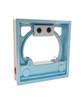 Industrial Grade Box Type Spirit Level Hits Dead On Precision On Any Surface Built Tough For Heavy Duty Job Sites And Comes Ready Out Of The Box For Quick Start Up, blue housing, professional-level accuracy.