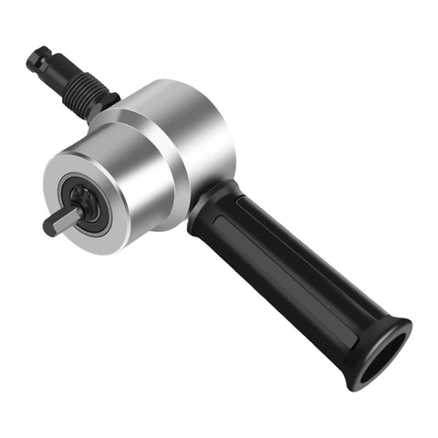Heavy Duty Alloy Metal Shear Cutter With Interchangeable Heads For Versatile Sheet Metal Cutting, ergonomic design with metal and plastic components.