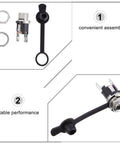 10 Pack Waterproof Metal DC Power Socket 5.5x2.1mm Plug, Threaded Female Connector, DC-025m Style, Rugged Power Jack for Electronics Nerds, DIY Projects and Power Supplies assembly parts
