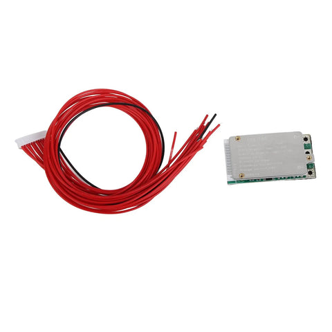 Built Tough 13S 48V 15A Lithium Battery Protection Board with wires, aluminum case, designed for electric scooter inverter use.