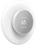 Wall Plate Cover Set For Google Nest Thermostat 2020 Snow Finish Durable Polycarbonate Material Easy Install Sleek Dope Look
