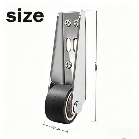 No Drama Heavy Duty Vertical Roller Wheels For Sliding Barn Doors Silent Rubber Bottom Guides Precision Bearings 25mm wheel size