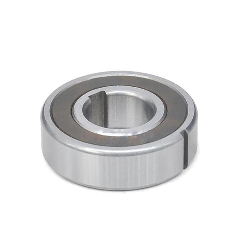 Built Tough Sprag Clutch One Way Bearing Featuring Rock Solid Dual Keyway Design For Slick Freewheel Backstop And Zero Hassle Overrunning Indexing Tasks Measuring 20 Mm By 47 Mm By 14 Mm Heavy Duty Metric Engineering, side view.