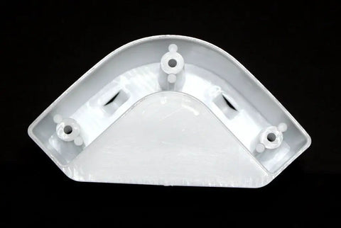 Boat Marine Cooler Mounting Kit Set Of 4 Corner Brackets With Loops For Permanent Mounting Of Coolers, Tackle Boxes And Gear To Boat Floor Or Deck So Your Gear Stays Locked In Place White Finish