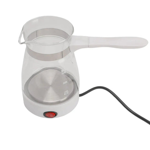 Turkish Coffee Maker Electric Pot 600ml Kettle For Tea And Coffee Yellow Glass 110V US Plug Easy Home Brew Machine