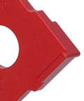 Heavy Duty Aluminum Alloy Radius Jig Router Templates T10 guide detail, durable red anodized aluminum for woodworking.