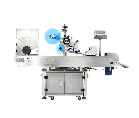 Straight Up Heavy Duty Automatic Labeler For Round Bottles And Bags with stainless steel design for efficient labeling
