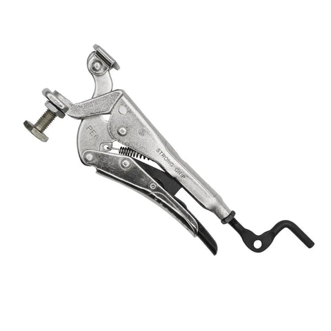 Expand O Reverse Action Clamping Pliers With 500 Lbs Clamp Pressure showing mechanism and magnetic V pad