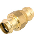 Built Tough 2 Inch Copper Press Union Coupling Fittings Pack Of 20 Heavy Duty Brass Plumbing Connectors close-up view