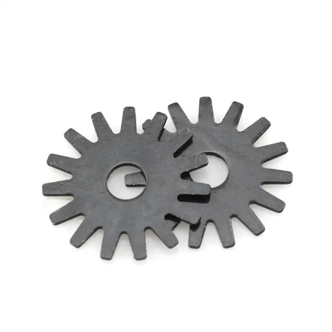 Heavy Duty 10 Piece Wheel Dresser Replacement Blades Quick Swap Shovel Sharpener Heads, two black abrasive wheels close-up.