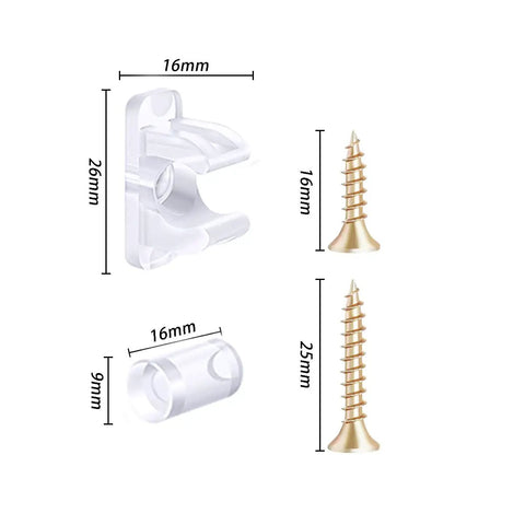 False Front Cabinet Clips With Screws Kit For Kitchen Cabinets And Drawer Fronts 10 Pairs Reinforced Snap Tip Out Hardware For DIY Repairs And Replacing 5 Drawers