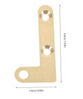Heavy Duty Hidden Door Pivot Hinges Copper Rotating Hinge Set Two Pack For Wood Secret Doors Smooth Up And Down Shaft Hardware Ideal For Bookcases And Concealed Entry Panels, brass hinge bracket with measurement