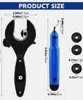 Ratcheting Tubing Cutter For Copper And Pex Pipes With 360 Degree Cut Adjustable From Five Sixteenths To One And One Eighth Inch Includes Deburring Tool And Four Bearing Blades Compact Handheld Plumbing Tool For Tight Spaces
