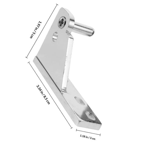 Heavy Duty Cabinet And Refrigerator Door Hinges Stainless Steel Replacement Set showing dimensions in inches and centimeters
