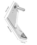 Heavy Duty Refrigerator Door Hinges Stainless Steel Built To Last Rotatable Hinges For Display Cabinets And Freezers Smooth Open And Close High Reliability Commercial Grade Durable Easy Install, 3.34 in hinge