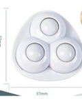 No Sweat Peel And Stick Casters With Whisper Quiet Swivel Rollers, white, 3-glider set for easy furniture movement.
