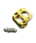 Upgrade Your BLV VzBoT 3D Printer Setup With These Awesome Square 18mm Oldham Couplers For T8 Z Axis Lead Screws, Perfectly Fitted Ramps Ensure Smooth Prints Every Single Time Without Any Wobbles Or Jitters. brass square 18mm Oldham coupler for T8 Z axis lead screw with screws