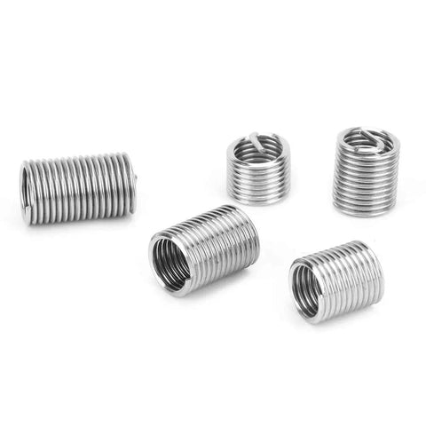 Stainless Steel Coiled Wire Threaded Inserts Kit M7x1 For Repair Of Damaged Threads In Bolt Holes 100Pcs Helicoil Type