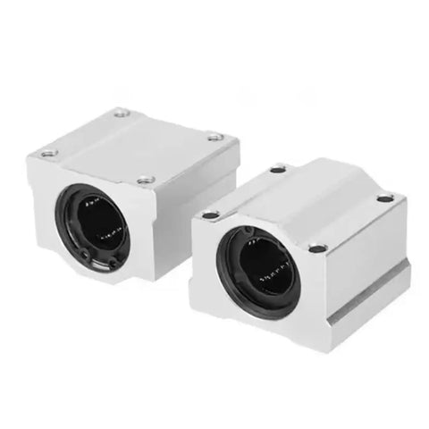 Top Tier Premium Linear Motion Ball Bearing Slider Block With Hella Smooth Zero Drag Axial Glide Path for CNC routers, SC25UU size.
