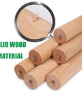 Detail of Beech Wood Table Legs Set Of 4 12 Inch 16 Inch 18 Inch Tapered Round Replacement Feet for Desk Nightstand