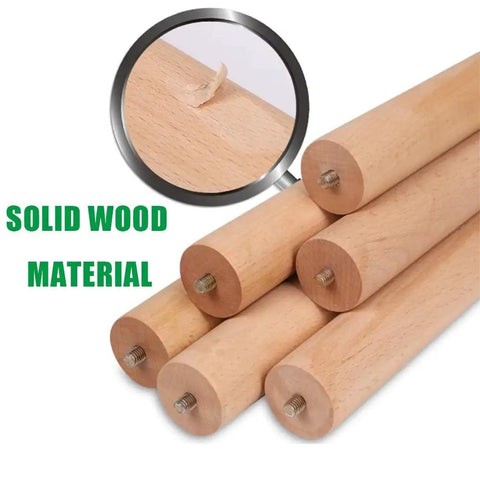 Detail of Beech Wood Table Legs Set Of 4 12 Inch 16 Inch 18 Inch Tapered Round Replacement Feet for Desk Nightstand