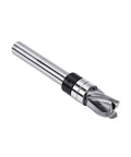 Heavy Duty Carbide Flush Trim Router Bit With Top Bearing Guide For Sleek Wood Trimming And Slotting Jobs 3/8 Inch Diameter Blade 1/4 Shank 3 Flute Design