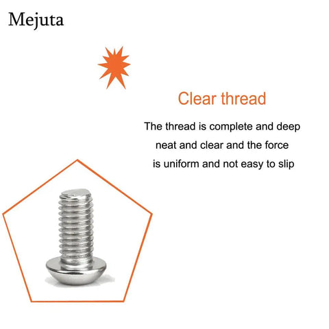 M8 Button Head Socket Cap Screws 8mm X 35mm Full Thread 1.25mm Pitch Stainless Steel 304 Rust Resistant Silver Allen Hex Drive Pack Of 50 For Tight Spots And Narrow Enclosures with clear threading and uniform force.