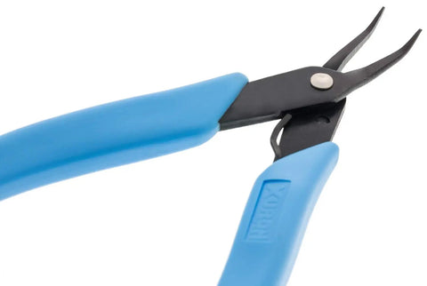 Bent Nose Pliers 450BN For Jewelry Making And Stringing Thin Precision Grip For Tight Spots ergonomic durable blue handle