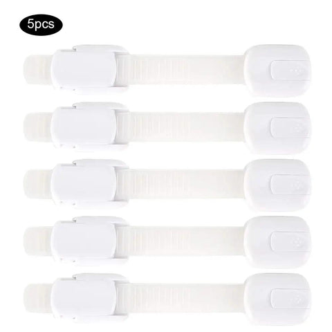 Baby Safety Locks For Cabinets And Drawers, Multifunctional Strap Lock With Non Plastic Design, Easy Peel And Stick Installation