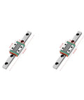 Miniature 9mm Wide Rail Guide Slide Block With Steel Bearings, 2 Pieces, LML9B, precision sliding component set with measurement scale