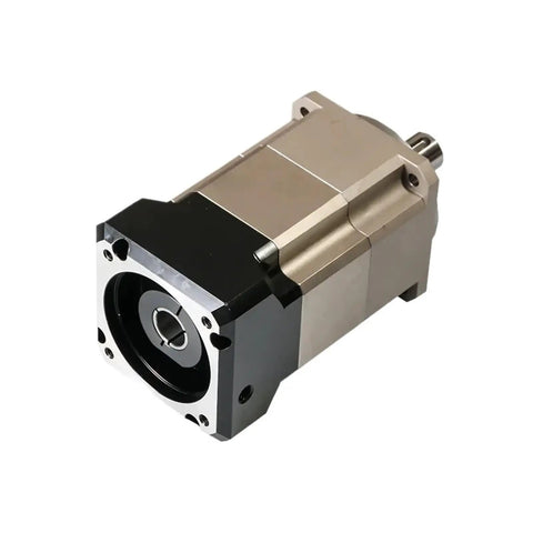 Next Level Helical Gear Planetary Reducer For Servo Motor And Stepper Setup Built Tough Industrial Gearbox with metal casing.