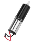 Ultra Compact Micro Planetary Gear Motor Reducer For 3V DC Three Stage Precision Gearbox visible with wires and metal casing
