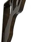 Beefy Antiqued Brass Metal Bracket 2W X 12D X 15H Built Tough For Countertops, Cabinets And Shelves With Pre Drilled Mounting Holes.
