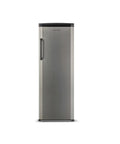 Spacious Upright Freezer Deep Freeze 11 Cubic Feet Stainless Steel Cabinet showcasing smooth front view with handle.