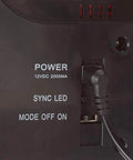 Back view of Ultra Bright 21 By 10 LED Open Sign With Remote Control Lit Daylight Visible Neon Open Sign In Blue And Red Energy Efficient