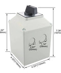 Universal Rotary Changeover Cam Switch 63A 660V Three Phase Three Position With Master Switch Exterior Box LW28 63 4