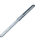 Three Pairs Full Extension Drawer Slides With Ball Bearing, Soft Close, 12 Inch, Silver Finish, side view showing durable steel construction