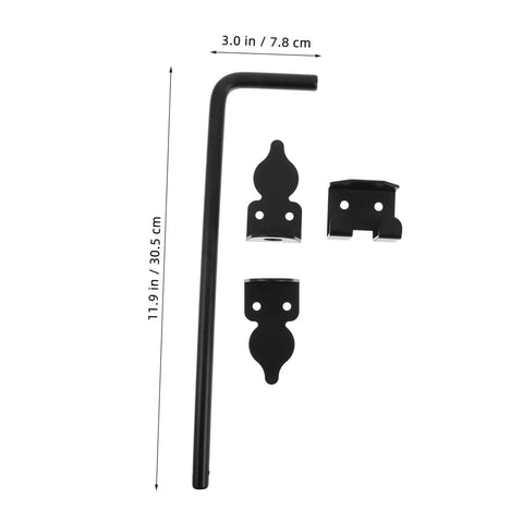 Rock Solid Heavy Duty Cane Bolt Drop Rod For Gates And Fences Sturdy Ground Safety Latch With All Hardware For Outdoor Security And No Sweat Setup Today