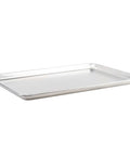 Commercial Grade Aluminum Sheet Pan With Large Flat Baking Surface Two Thirds Size 18 Gauge Reinforced Rim Closed Bead Rust Resistant