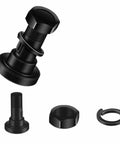 Heavy Duty Bolt Kit Two Pack With Nuts And Lock Washers One Eighth Inch Thread Diameter Two And One Half Inch Bolt Length One And Half Inch Shoulder Two And One Half Inch Bolt Head Machined Quarter Inch Key For Secure Attachments showing individual parts