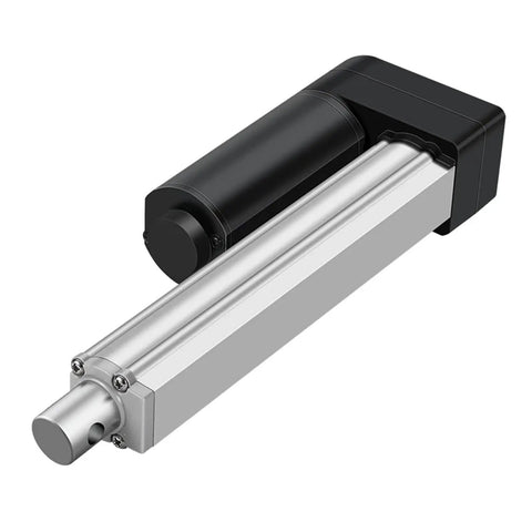 Heavy Duty DC 24V Linear Actuator With 2500N Thrust For Industrial Automation, smooth quiet motion, silver body