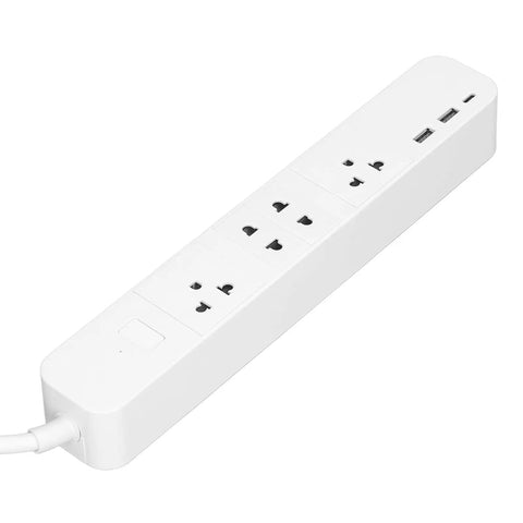 Dope No Sweat Wifi Ble Power Strip With Four Smart Outlets Plus Usb C Fast Charging Smart Home Remote App showing four AC outlets and two USB ports.