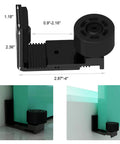 Adjustable floor guide from Five And Half Foot Sliding Barn Door Hardware Kit With Adjustable Floor Guide And Top Mount Track For Barn Wood Doors Durable Steel Construction With Nylon Wheel Hangers For Smooth Quiet Operation Frosted Black Finish Fits One And Three Eighths Inch Doors