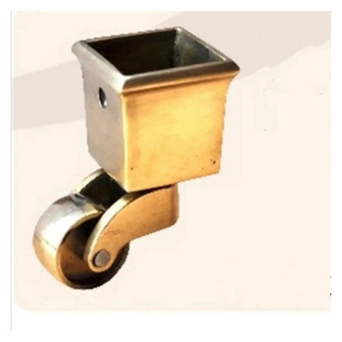 Orange Piano Copper Stem Casters For Small Furniture And Chair Wheels Built To Last Solid Heavy Duty Metal Caster Wheels close-up