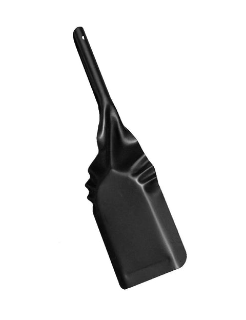 Weather Resistant Fireplace Shovel For Indoor And Outdoor Use, Ash Scoop Tool in Black Finish, 15In Length, angled view