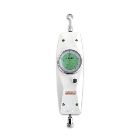 Analog Push Pull Tension Meter And Dynamometer For Accurate Force Readings Pro Grade Center Axis Travel Gauge Workbench Ready Measuring Instrument For Lab Shop And Field Use NK 30N 3kgf, white dial force gauge