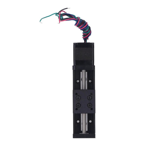 Smooth Operator Dead Quiet Linear Slide Actuator Rock Solid Monorail Mini Drawer Slide For DIY CNC Router XYZ Stage Heavy Duty Precision Metal Guide Track with colorful wiring.