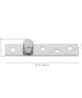 Beefed Up Stainless Steel Pivot Door Hinges For Wood Doors 2 Pack 360 Degree Rotation Heavy Duty Durability Hardware Easy Install